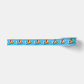 Christmas Santa Dog Ribbon Grosgrain Lint (Voorkant)