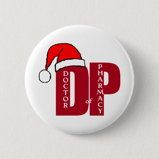 CHRISTMAS SANTA DP - ARTS VAN FARMACY RONDE BUTTON 5,7 CM (Voorkant)