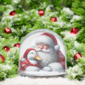 Christmas Santa Duck Snow Globe Sneeuwbol (Kerstmis)