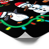 Christmas Santa Elf Reindeer Dab Xmas Dance Boys G Poster (Hoek)