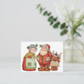 Christmas Santa Enclosure Kaart / Label - SRF (Staand voorkant)