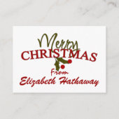 Christmas Santa Enclosure Kaart / Label - SRF (Achterkant)