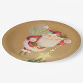 Christmas Santa Fairy Gold Paper Bord (Gekanteld)
