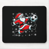 Christmas Santa Football Kick Xmas Soccer Men Boys Muismat (Voorkant)