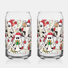 Christmas Santa Ghost Glass Cups Blikvorm Glas