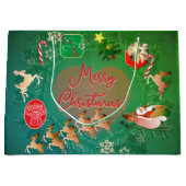 Christmas Santa Gift Bag Groot Cadeauzakje (Voorkant)