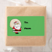 Christmas Santa Gift Label Label (Insitu)