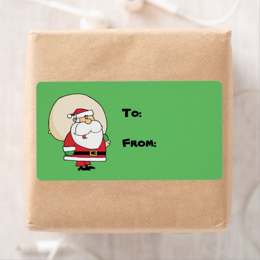 Christmas Santa Gift Label Label (Insitu)