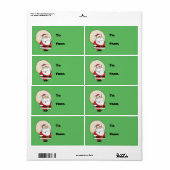 Christmas Santa Gift Label Label (Full Sheet)