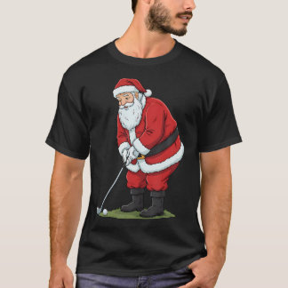 Christmas Santa Golf Golfer Xmas Funny Christmas G T-shirt