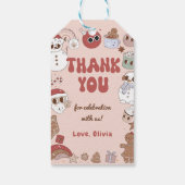 Christmas Santa Groovy Hippie Verjaardagscadeau La Cadeaulabel (Achterkant)