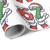 Christmas Santa Hand 67 6 7 Cadeaupapier (Rol Hoek)