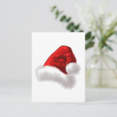 Christmas Santa Hat Art Feestdagenkaart (Staand voorkant)