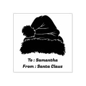 christmas santa holiday minimal rubberstempel (Afrduk)