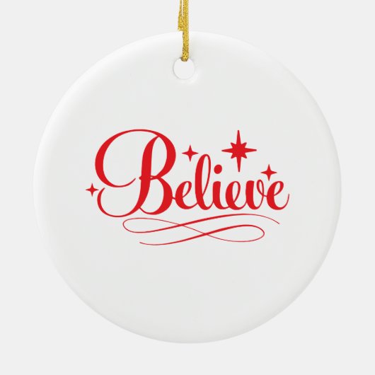 Christmas Santa Keramisch Ornament (Achterkant)