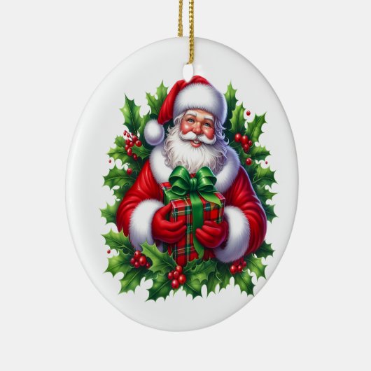Christmas Santa Keramisch Ornament (Rechts)