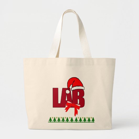 CHRISTMAS SANTA LABORATORY GROTE TOTE BAG (Voorkant)