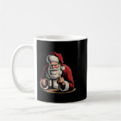 Christmas Santa Middle Finger Sarcastic Xmas Funny Koffiemok (Links)