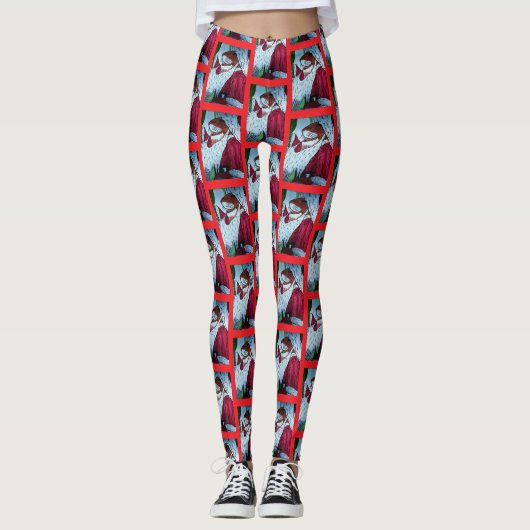 CHRISTMAS SANTA MOUSE LEGGINGS (Voorkant)