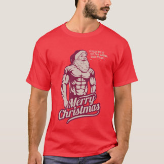CHRISTMAS SANTA MUSCLE T-SHIRT