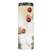 Christmas Santa Peace Teken Tumbler Thermosbeker (Achterkant)