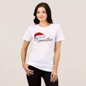 Christmas Santa Pet Custom name Familie T-shirt (Voorkant volledig)