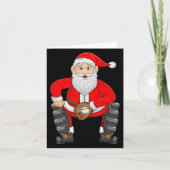Christmas Santa Playing Baseball Catcher Xmas Srts Kaart (Voorkant)