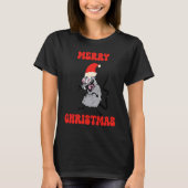 Christmas Santa Rat Ugly T-shirt (Voorkant)