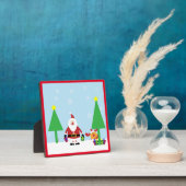 CHRISTMAS SANTA SCENE FOTOPLAAT (Insitu)