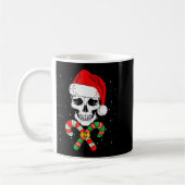 Christmas Santa Skull Xmas Candy Skull Wearing San Koffiemok (Links)