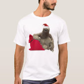 Christmas Santa Sloth T-shirt (Voorkant)