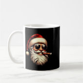 Christmas Santa Smoking Cigar With Sungl Cigar Smo Koffiemok (Links)