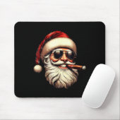 Christmas Santa Smoking Cigar With Sungl Cigar Smo Muismat (Met muis)