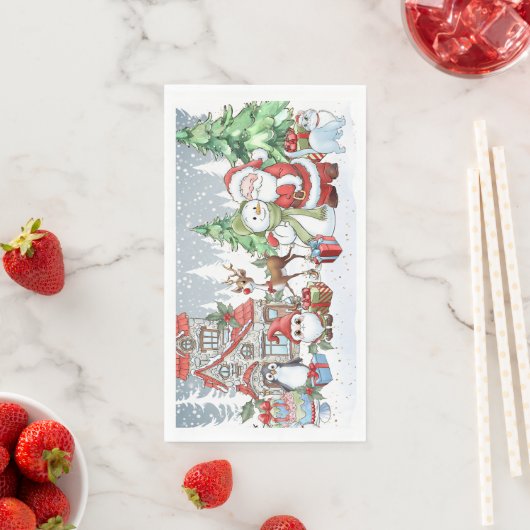 Christmas Santa Snowman Rudolph Servet (Insitu)