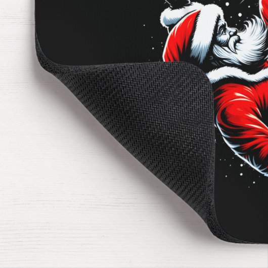 Christmas Santa Soccer Player Bicycle Kick Xmas Ba Muismat (Hoek)