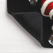 Christmas Santa Soccer Player Football Festive Mer Muismat (Hoek)