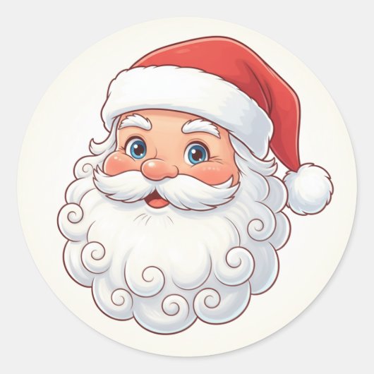 Christmas Santa Sticker  (Voorkant)