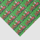 Christmas Santa Train Vakantie tissuepapier (Detail)