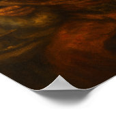 Christmas Santa Warm Candle light Poster Paper (Hoek)