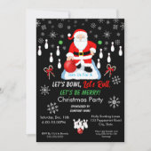 Christmas Santa's Bowling Party  Kaart (Voorkant)