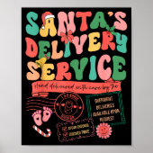 Christmas Santa's Delivery Service L&d Labor D Poster (Voorkant)