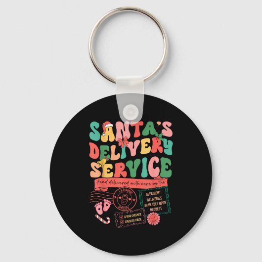 Christmas Santa's Delivery Service L&d Labor D Sleutelhanger (Voorkant)