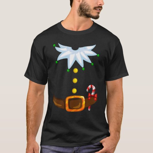 Christmas Santa's Elf Costume Family T-shirt (Voorkant)