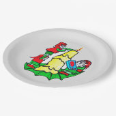 CHRISTMAS SANTA'S ELVES DECORATING PAPIEREN BORDJE (Gekanteld)