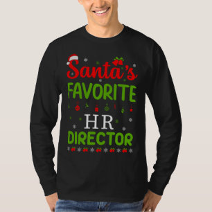 Christmas Santa's favoriete HR-regisseur Schattige T-shirt