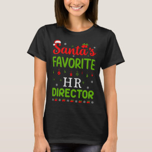 Christmas Santa's favoriete HR-regisseur Schattige T-shirt