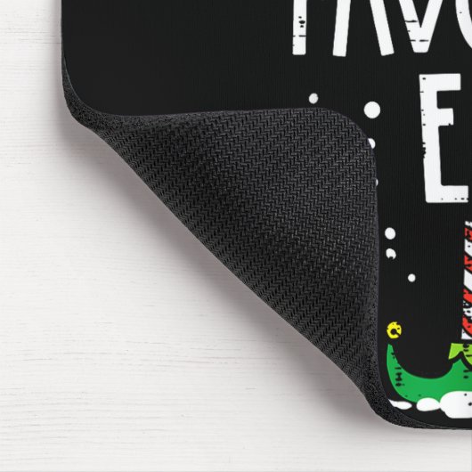 Christmas Santas Favorite Elf Xmas Matching Kids M Muismat (Hoek)