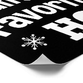 Christmas Santa's Favorite Ho Shirt, Adult Naughty Poster (Hoek)