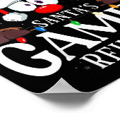 Christmas Santa's Gamer Reindeer Matching X-mas  Poster (Hoek)
