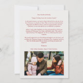 Christmas Scandinavian Style  Snowy Winter Village Feestdagenkaart (Achterkant)